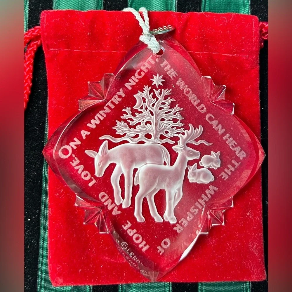 LENOX Crystal Holiday Ornament - Whisper of Hope and Love